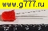 светодиод d= 8мм d=8мм красный 100-200mcd Gembird светодиод