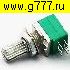 резистор переменный RV097G B10K стерео (6 выводов) вал 10мм L=15мм резистор переменный